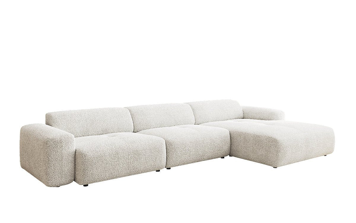 Exklusives Bouclé L-Sofa Calm Maxi: Modernes Designer Ecksofa mit Komfort