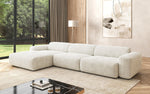 Lade das Bild in den Galerie-Viewer, Exklusives Bouclé L-Sofa Calm Maxi: Modernes Designer Ecksofa mit Komfort