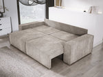 Lade das Bild in den Galerie-Viewer, Designer Cord Sofa Velanova: Modernes Schlafsofa mit Klappfunktion für Ihr Wohnzimmer