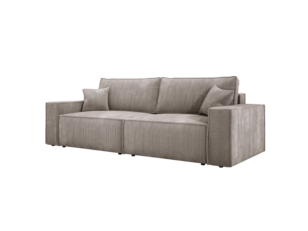 Designer Cord Sofa Velanova: Modernes Schlafsofa mit Klappfunktion für Ihr Wohnzimmer