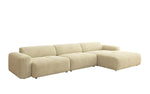 Lade das Bild in den Galerie-Viewer, Exklusives Bouclé L-Sofa Calm Maxi: Modernes Designer Ecksofa mit Komfort