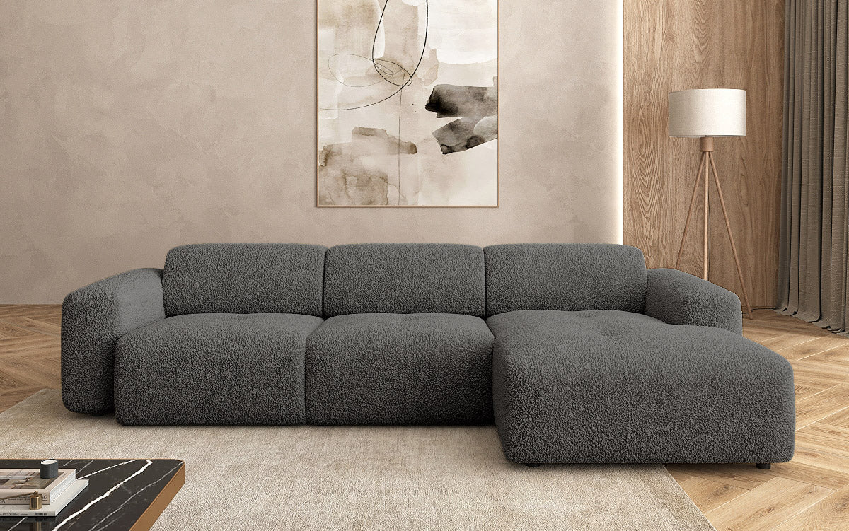 Luxuriöses L-Sofa Calm Bouclé – Modernes Designer-Ecksofa für Ihr Zuhause