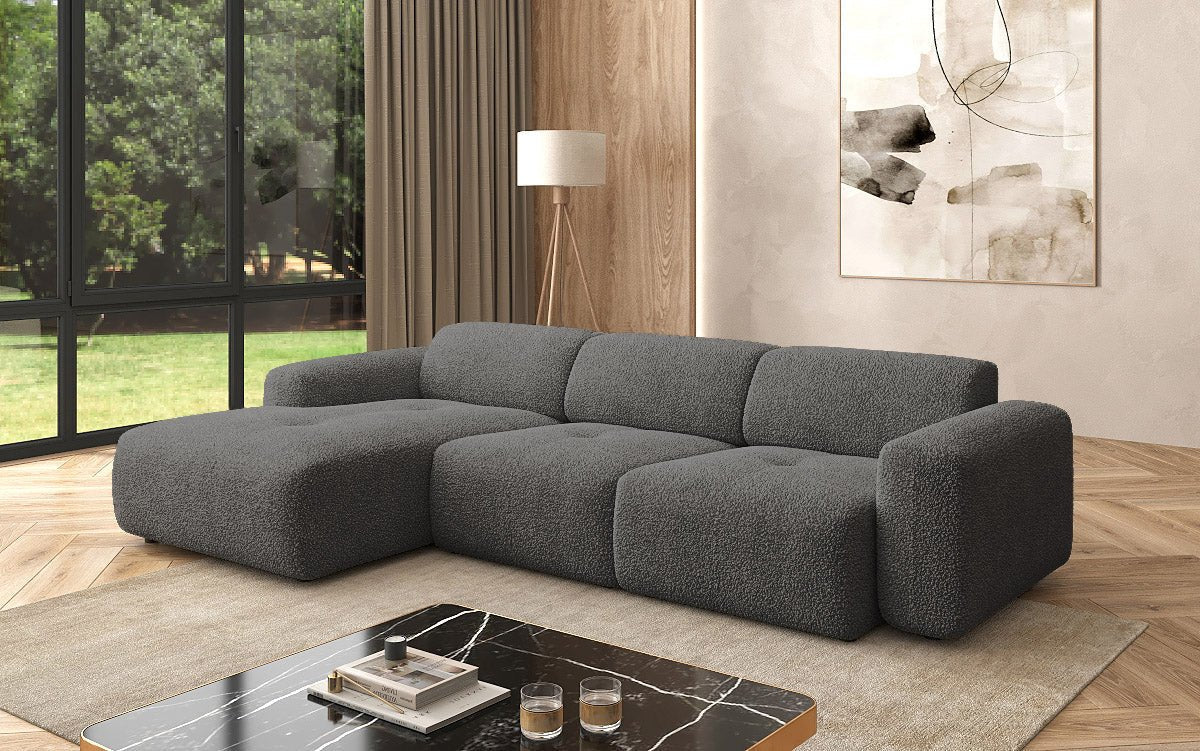Luxuriöses L-Sofa Calm Bouclé – Modernes Designer-Ecksofa für Ihr Zuhause