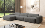 Lade das Bild in den Galerie-Viewer, Exklusives Bouclé L-Sofa Calm Maxi: Modernes Designer Ecksofa mit Komfort