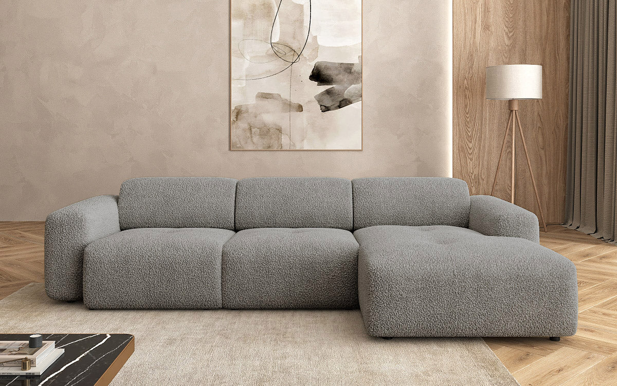 Luxuriöses L-Sofa Calm Bouclé – Modernes Designer-Ecksofa für Ihr Zuhause