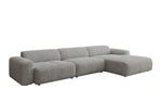 Lade das Bild in den Galerie-Viewer, Exklusives Bouclé L-Sofa Calm Maxi: Modernes Designer Ecksofa mit Komfort