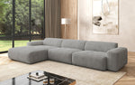 Lade das Bild in den Galerie-Viewer, Exklusives Bouclé L-Sofa Calm Maxi: Modernes Designer Ecksofa mit Komfort