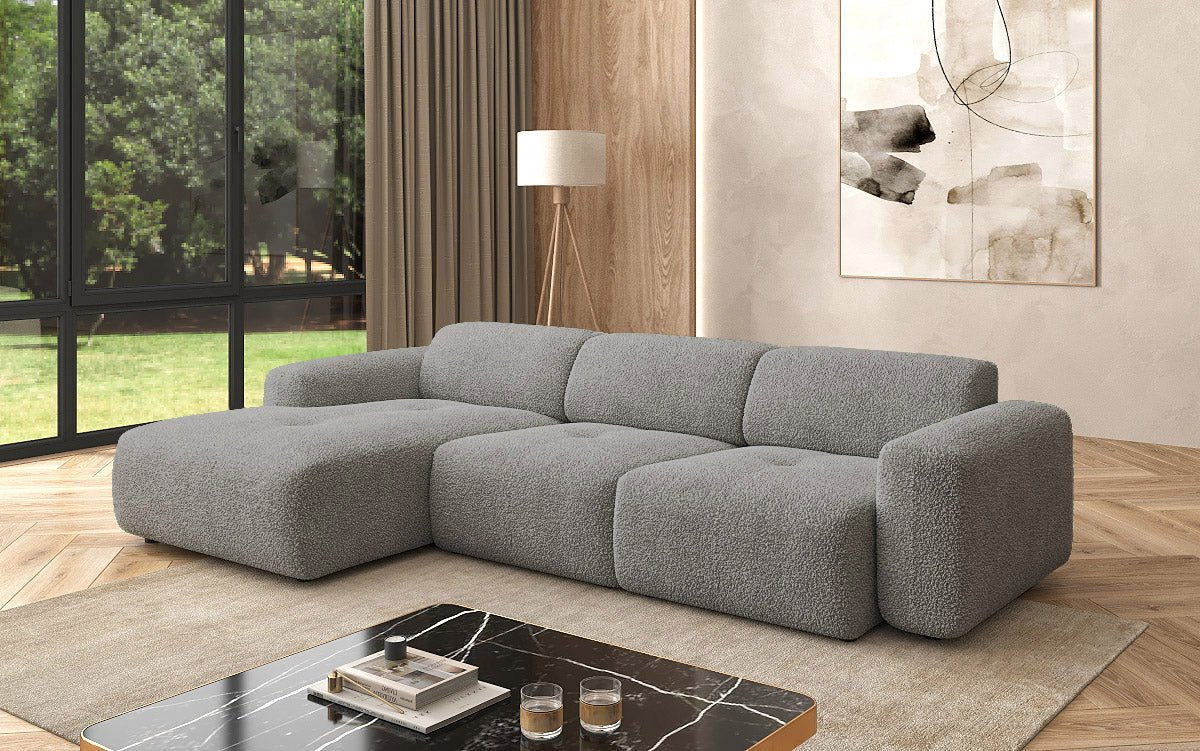 Luxuriöses L-Sofa Calm Bouclé – Modernes Designer-Ecksofa für Ihr Zuhause