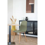 Lade das Bild in den Galerie-Viewer, Luxuriöses 2er Set Designer Stühle Wien, Grüner Bouclé Stoff, Komfortabel, Modern