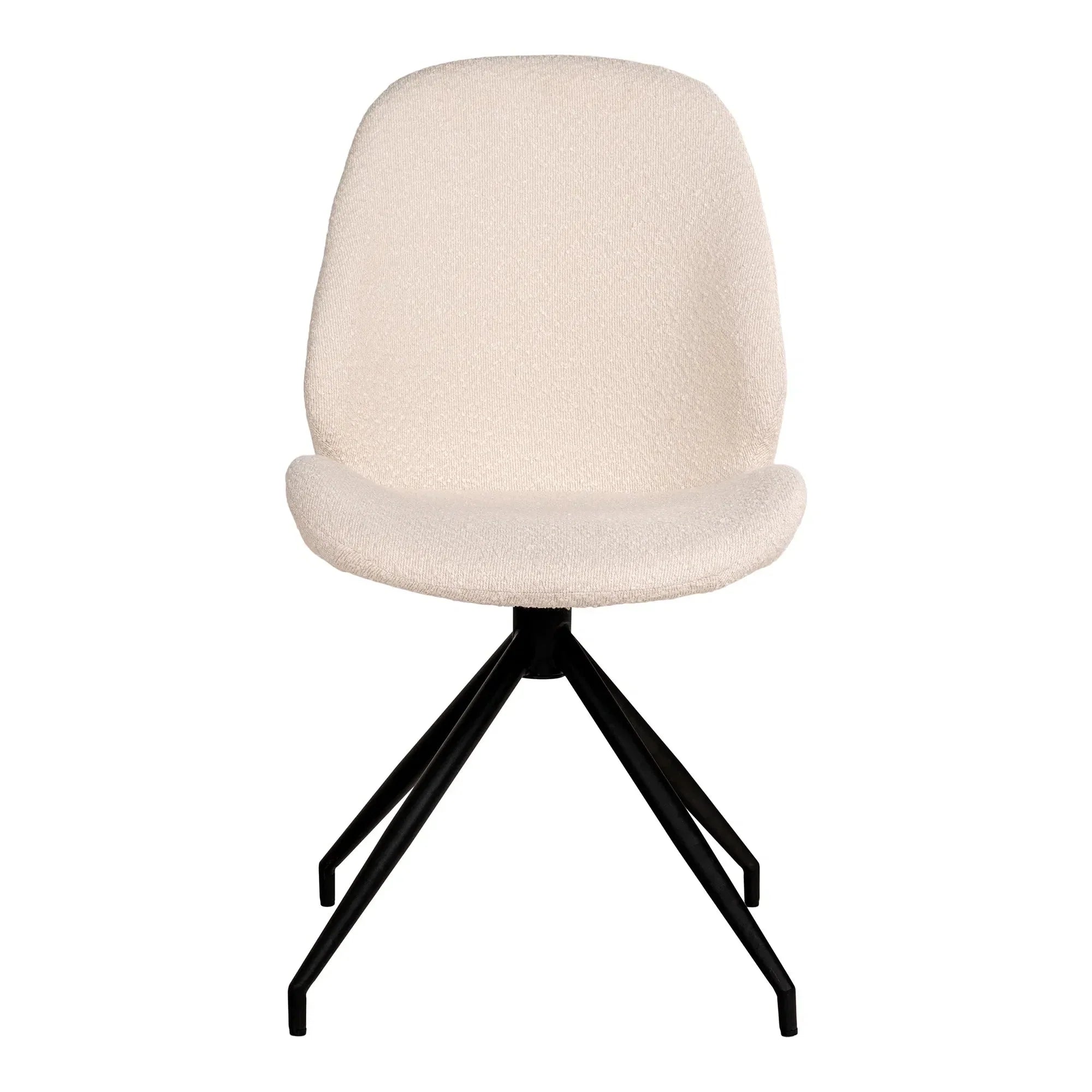 Lissabon Designer Bouclé Stuhl Set mit Drehfunktion – Stilvoller Komfort
