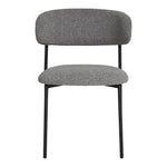 Lade das Bild in den Galerie-Viewer, Elegantes 2er Set Designer Esszimmerstühle Lorezo Grau Bouclé Stoff Bequem Stilvoll