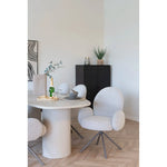 Lade das Bild in den Galerie-Viewer, Luxuriöser Designer Stuhl Salerno: Bouclé, Drehfunktion, Komfortabel für Esszimmer & Büro