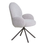 Lade das Bild in den Galerie-Viewer, Luxuriöser Designer Stuhl Salerno: Bouclé, Drehfunktion, Komfortabel für Esszimmer & Büro