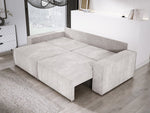 Lade das Bild in den Galerie-Viewer, Designer Cord Sofa Velanova: Modernes Schlafsofa mit Klappfunktion für Ihr Wohnzimmer