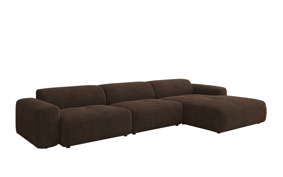 Exklusives Bouclé L-Sofa Calm Maxi: Modernes Designer Ecksofa mit Komfort
