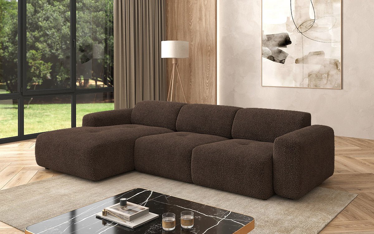 Luxuriöses L-Sofa Calm Bouclé – Modernes Designer-Ecksofa für Ihr Zuhause