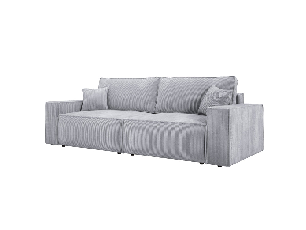 Designer Cord Sofa Velanova: Modernes Schlafsofa mit Klappfunktion für Ihr Wohnzimmer