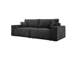 Lade das Bild in den Galerie-Viewer, Designer Cord Sofa Velanova: Modernes Schlafsofa mit Klappfunktion für Ihr Wohnzimmer