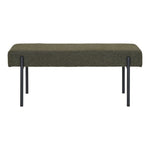 Lade das Bild in den Galerie-Viewer, Elegante Lenny Bouclé Sitzbank mit robusten Metallbeinen für stilvolle Wohnräume