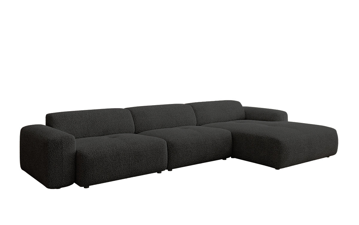 Exklusives Bouclé L-Sofa Calm Maxi: Modernes Designer Ecksofa mit Komfort