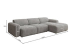 Lade das Bild in den Galerie-Viewer, Luxuriöses L-Sofa Calm Bouclé – Modernes Designer-Ecksofa für Ihr Zuhause