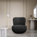 Lade das Bild in den Galerie-Viewer, Eleganter Kyoto Designer Bouclé Sessel mit 360° Drehfunktion – Komfort trifft Stil