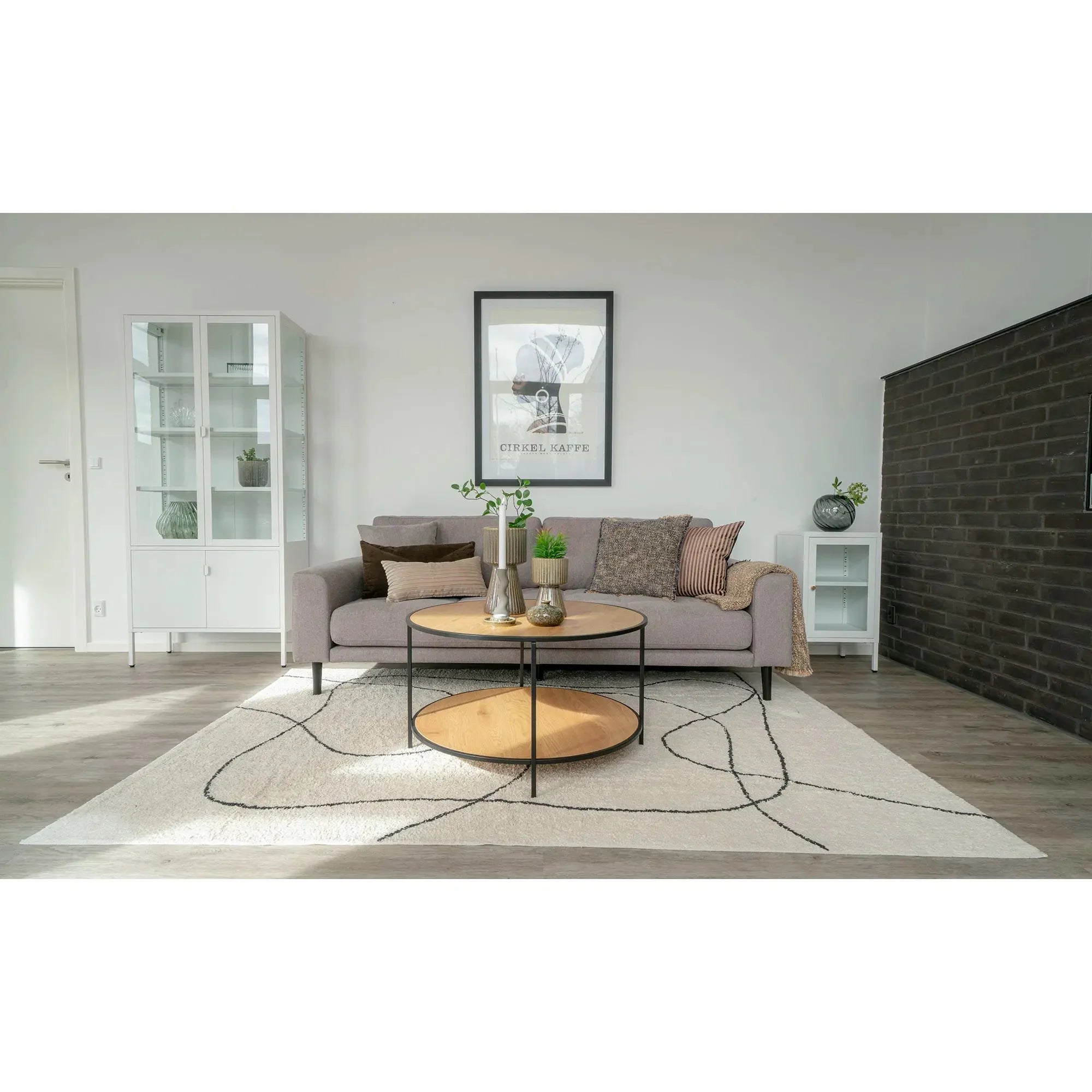 Eleganter Designer Couchtisch Nala mit Glasplatte – Modernes Wohnzimmer Highlight