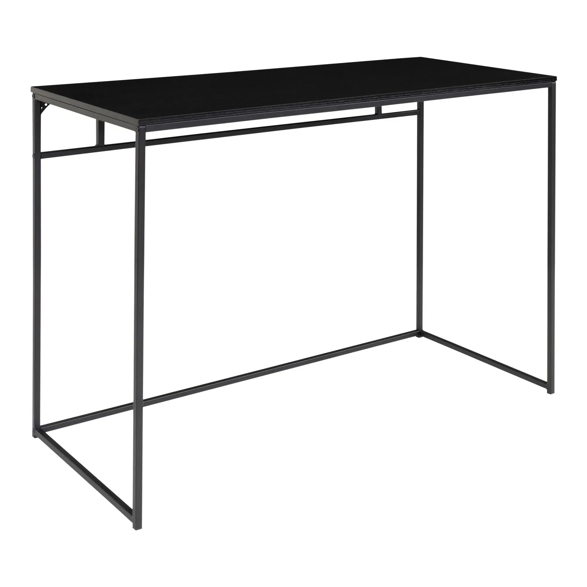 Eleganter ARCO Designer Schreibtisch für Modernes Büro Home Office Eiche Schwarz Holz