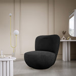Lade das Bild in den Galerie-Viewer, Eleganter Kyoto Designer Bouclé Sessel mit 360° Drehfunktion – Komfort trifft Stil