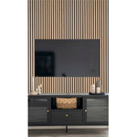 Lade das Bild in den Galerie-Viewer, Elegante Eiche Natur Akustikpaneele 2er-Set: Premium Schallschutz & Design