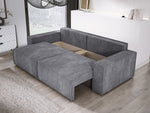 Lade das Bild in den Galerie-Viewer, Designer Cord Sofa Velanova: Modernes Schlafsofa mit Klappfunktion für Ihr Wohnzimmer