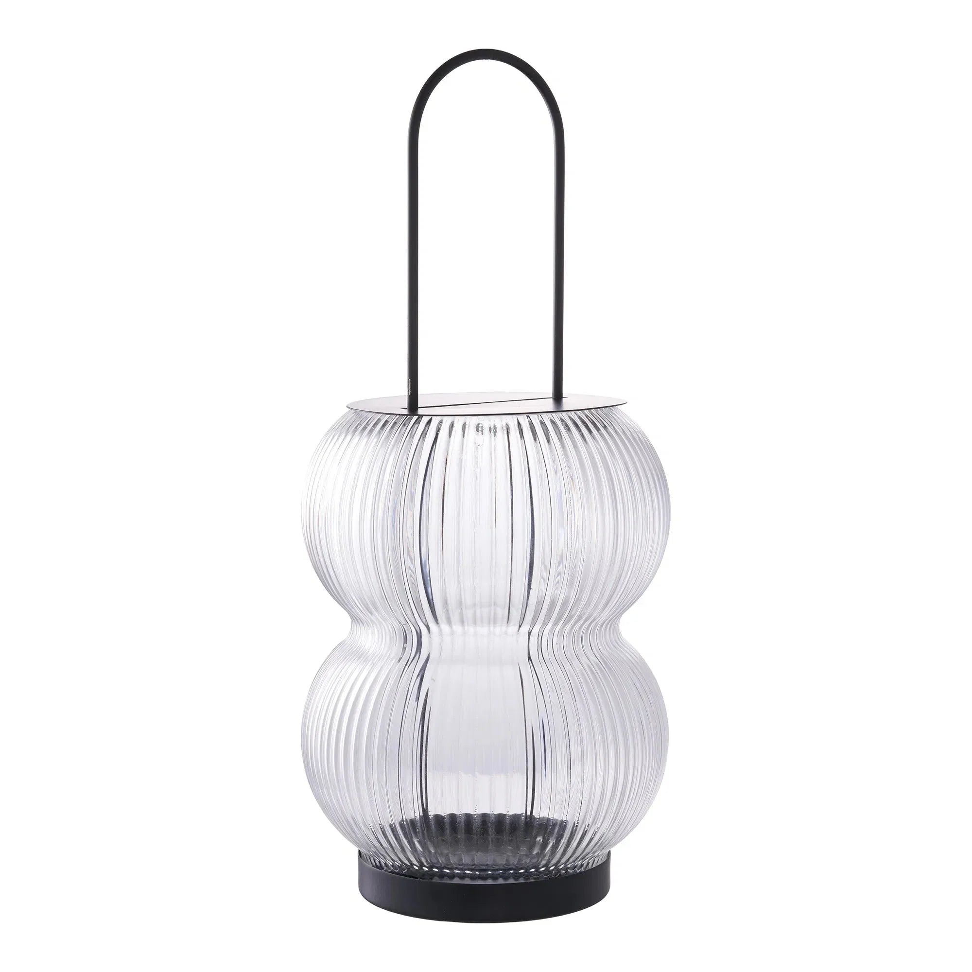 Elegante Aruba Metall Glas Laterne: Stilvolle Beleuchtung für Garten & Terrasse