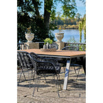 Lade das Bild in den Galerie-Viewer, 2er Set Gartenstuhl Firenze Schwarz: Eleganter, Wetterfester Stahl-Polyrattan Outdoor-Stuhl für Garten