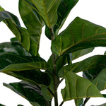 Lade das Bild in den Galerie-Viewer, Realistische Kunstpflanze Geigenfeige Ficus Lyrata 100cm, Pflegeleicht, Große Blätter, Elegante Deko