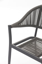 Lade das Bild in den Galerie-Viewer, Luxuriöses 4er Set Gartenstuhl Colien Rope Design für Outdoor-Oasen
