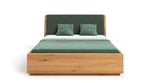 Lade das Bild in den Galerie-Viewer, Designer Massivholz Eichenbett Cassian mit Integriertem Stauraum – Modern & Elegant