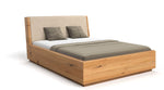 Lade das Bild in den Galerie-Viewer, Designer Massivholz Eichenbett Cassian mit Integriertem Stauraum – Modern & Elegant