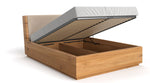 Lade das Bild in den Galerie-Viewer, Designer Massivholz Eichenbett Cassian mit Integriertem Stauraum – Modern & Elegant