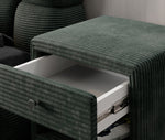 Lade das Bild in den Galerie-Viewer, Eleganter Designer Cord-Nachttisch Amy: Stilvolle Nachtkommode mit Stauraum