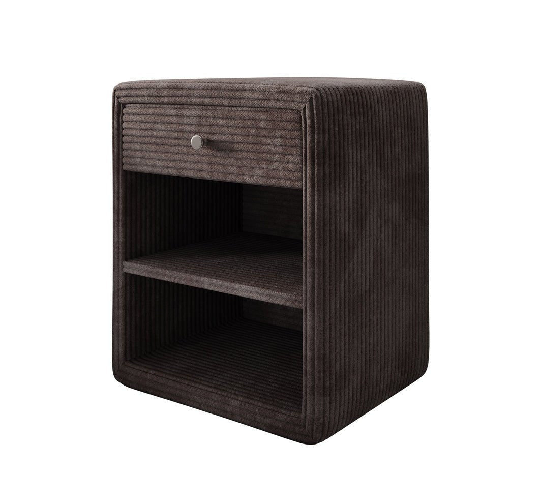 Eleganter Designer Cord-Nachttisch Amy: Stilvolle Nachtkommode mit Stauraum