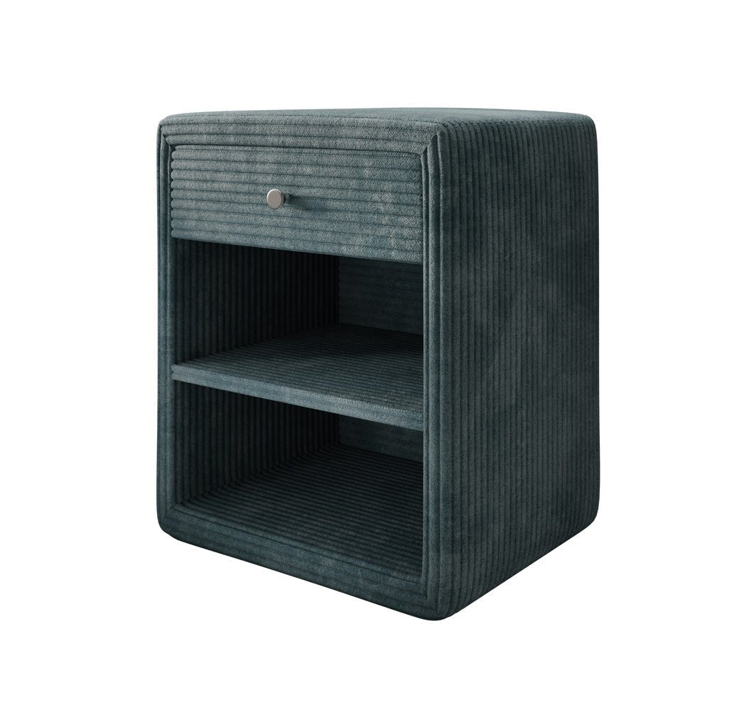 Eleganter Designer Cord-Nachttisch Amy: Stilvolle Nachtkommode mit Stauraum