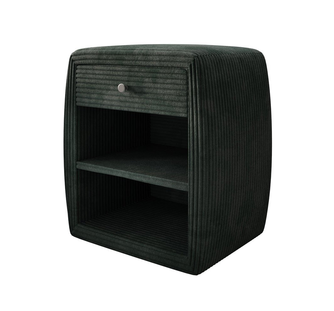 Eleganter Cord Nachttisch Lilly mit USB-Ladeanschluss für Ihr Schlafzimmer