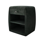 Lade das Bild in den Galerie-Viewer, Eleganter Cord Nachttisch Lilly mit USB-Ladeanschluss für Ihr Schlafzimmer