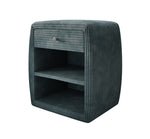 Lade das Bild in den Galerie-Viewer, Eleganter Cord Nachttisch Lilly mit USB-Ladeanschluss für Ihr Schlafzimmer