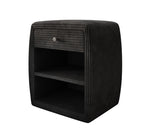 Lade das Bild in den Galerie-Viewer, Eleganter Cord Nachttisch Lilly mit USB-Ladeanschluss für Ihr Schlafzimmer