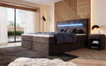 Lade das Bild in den Galerie-Viewer, Luxuriöses Boxspringbett Sejour: Komfortabel, mit LED-Beleuchtung & integriertem Stauraum