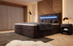 Lade das Bild in den Galerie-Viewer, Luxuriöses Boxspringbett Sejour: Komfortabel, mit LED-Beleuchtung & integriertem Stauraum