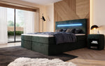 Lade das Bild in den Galerie-Viewer, Luxuriöses Boxspringbett Sejour: Komfortabel, mit LED-Beleuchtung & integriertem Stauraum