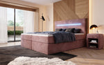 Lade das Bild in den Galerie-Viewer, Luxuriöses Boxspringbett Sejour: Komfortabel, mit LED-Beleuchtung & integriertem Stauraum