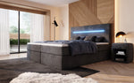 Lade das Bild in den Galerie-Viewer, Luxuriöses Boxspringbett Sejour: Komfortabel, mit LED-Beleuchtung & integriertem Stauraum